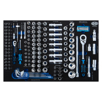 Набор инструментов 1/2" и 1/4" 148 пр. EVA (ACK-E38101)