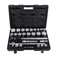 Набор торцевых головок 3/4" дюйм. и метр. 26пр. 3/4"-2", 19-50 мм (ASK-10061)