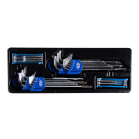 Набор шестигранных и Torx ключей 4 комплекта в ложементе (ACK-384008)