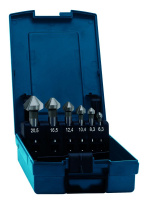 Набор зенковок конических No 9000, HSS, 6 пр., DIN 335 C, HSS, 90°, тип C, d 6.3-20.5 мм