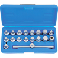 Набор головок для отворачивания масляных пробок 18 пр. (ATA-0401)