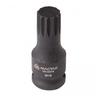 МАСТАК Торцевая насадка 1/2", SPLINE, M18 для болта задней ступицы VAG МАСТАК 100-42018