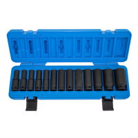 Набор ударных головок глубоких 1/2" 13пр. 10-30 мм (ASA-40011)