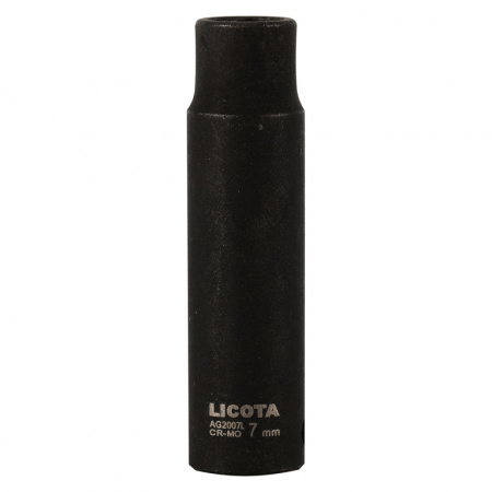 Головка торцевая ударная глубокая с магнитом 1/4" 6гр. 7 мм (AG2007L)