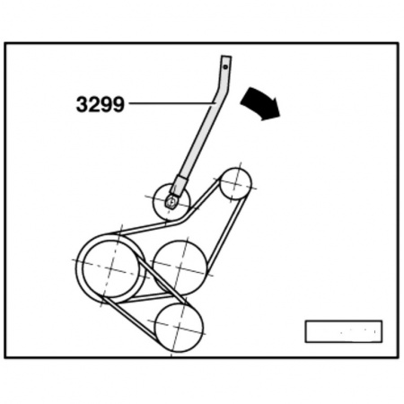 Приспособление для натяжения ремня VAG (ATA-4024)