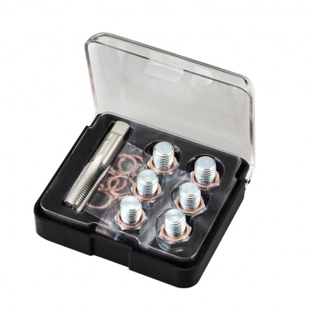 Набор для восстановления резьбы отверстия масляного поддона (картера) М13х1,25 (ATA-7600)