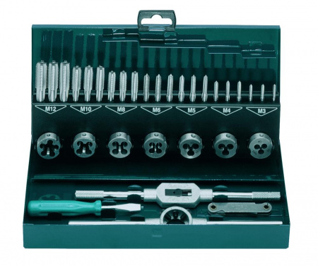 Набор резьбонарезного инструмента COMBI No 6040 HSS, 32 пр., M3-M4-M5-M6-M8-M10-M12