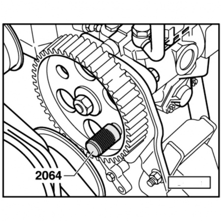 Набор фиксаторов для дизельных двигателей VAG 2.4D, 2.5TDI (ATA-2121)