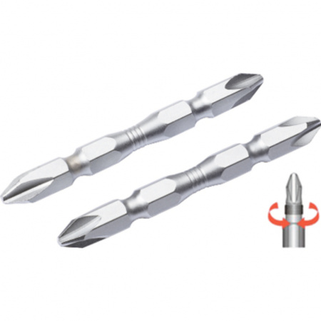 Биты PH2 твердосплавные 2 шт. (ABD-70000)