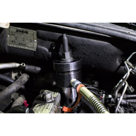 Гидравлический цилиндр 17 тонн для демонтажа форсунок с переходным адаптером и гайкой (ATA-3502-PHS)