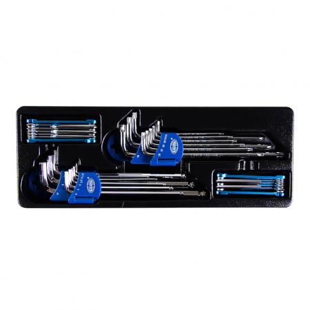 Набор шестигранных и Torx ключей 4 комплекта в ложементе (ACK-384008)