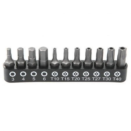 Набор бит 1/4" 25 мм на держателе TORX c отв., HEX (ALK-8009-BIT2-CK)