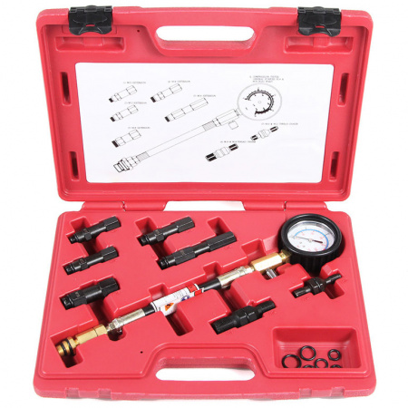 Компрессометр профессиональный бензиновый, набор со сменными насадками (ATP-2073A)