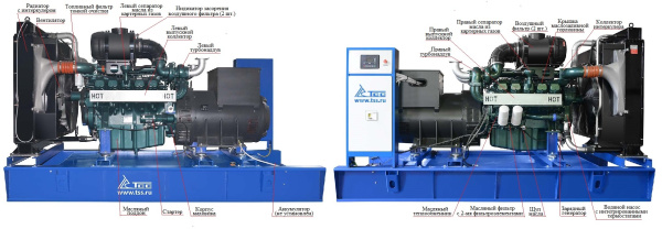 Дизельная электростанция 440 кВт TDo 610MC