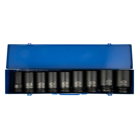 Набор ударных головок глубоких 1" 9пр. 27-50 мм (ASA-80007A)