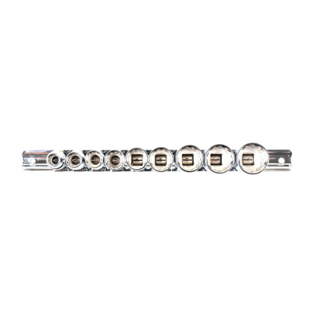 Набор глубоких торцевых головок 1/4" 12 гр. 3/16"-9/16" 10пр. на линейке (TBS-23002)