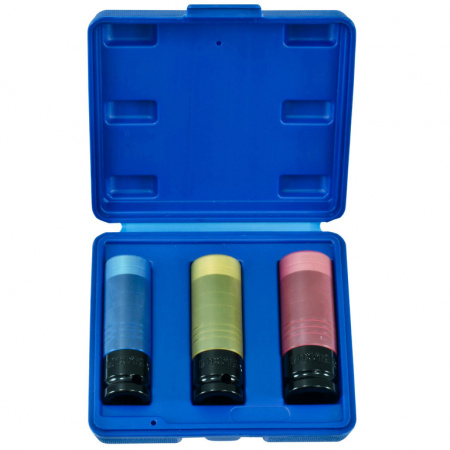 Набор ударных головок тонкостенных особо прочных, 17, 19, 21 мм в кейсе (ANSK01)