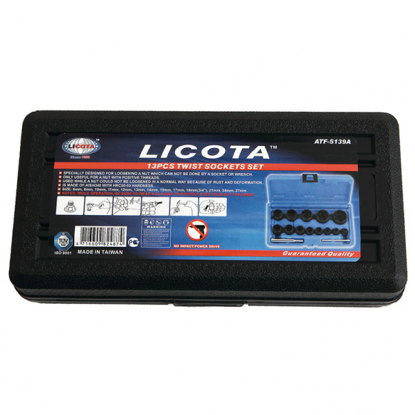 Набор головок для скругленного крепежа, 13 предметов (ATF-5139A)