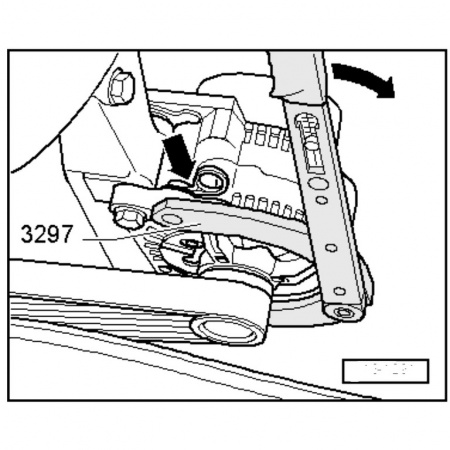 Приспособление для натяжения поликлинового ремня VAG (ATA-4023)