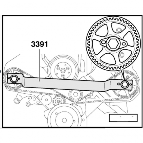 Установочная планка для валов VAG V6 (ATA-0450A)