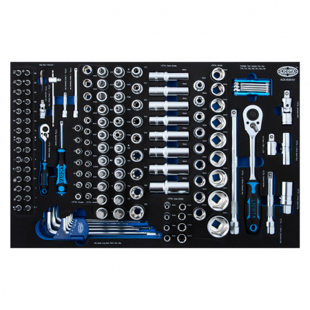 Набор инструментов 1/2" и 1/4" 148 пр. EVA (ACK-E38101)