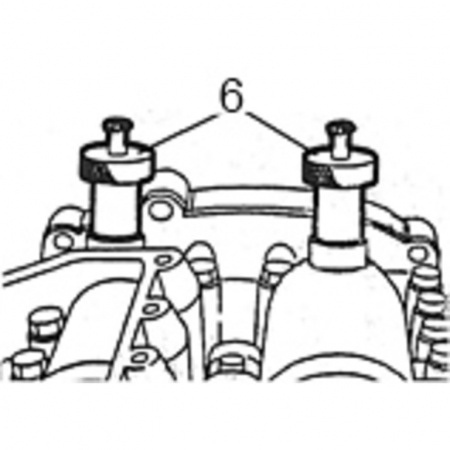 Набор фиксаторов для двигателей 2,2, 2,3, 3,0l Fiat, Iveco, Ford (ATA-2026)