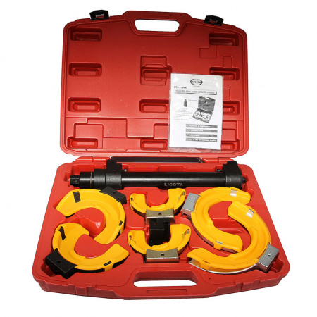 Стяжка пружин универсальная для подвески типа "Макферсон", усиленная, c защитными накладками (ATC-2158C)