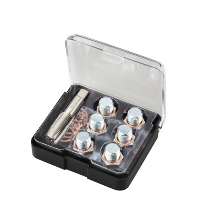 Набор для восстановления резьбы отверстия масляного поддона (картера) М15х1,5 (ATA-7600B)