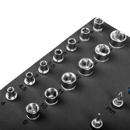 Набор инструмента 1/2" и 1/4" 94 пр. в ложементе EVA (ACK-E8010F)