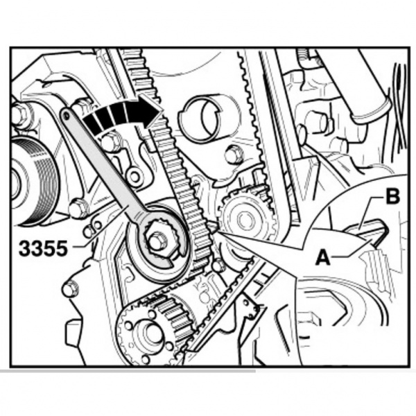 Натяжитель ролика ремня ГРМ VAG (ATA-0497)