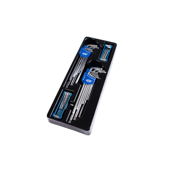 Набор шестигранных и Torx ключей 4 комплекта в ложементе (ACK-384008)
