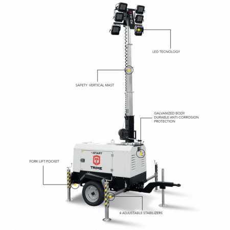 Осветительная мачта Trime X-START 6X160W LED