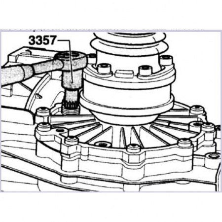 Головка для масляной пробки VW-Audi с трансмиссией ZF, М16x55 мм (ATF-5213)