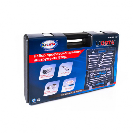 Набор инструмента 1/4" и 1/2" 6 гр. 83 предмета (ALK-8015F)