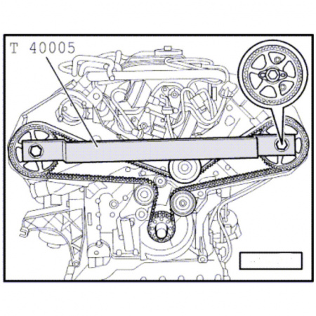 Установочная планка для валов VAG V8 (ATA-0451)
