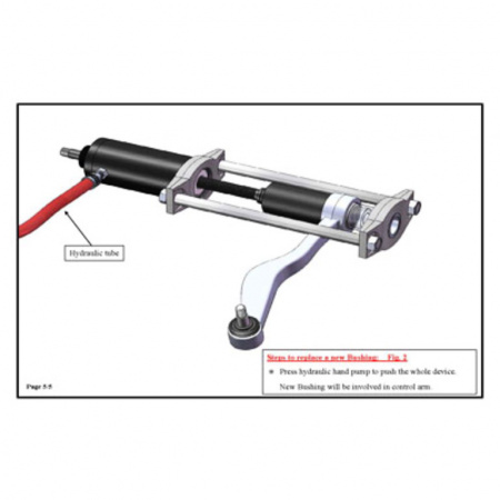 Съемник-запреcсовщик гидравлический c рамой и комплектом оправок (ATC-2269)