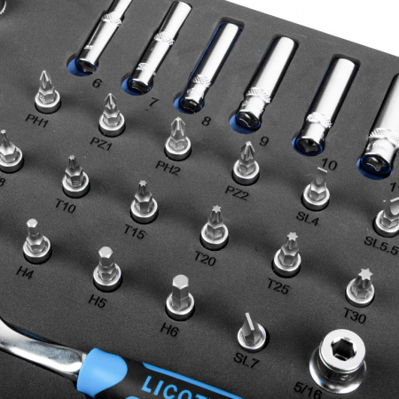 Набор инструмента 1/2" и 1/4" 94 пр. в ложементе EVA (ACK-E8010F)