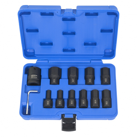 Набор шестигранников ударных 3/4" HEX 10-32 мм 11 пр. (ASA-60010)