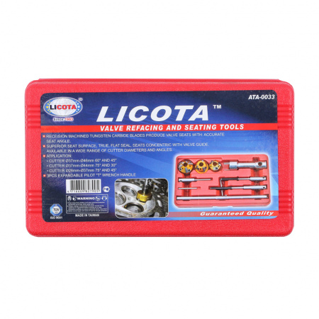 Набор зенкеров регулируемых для расточки седел клапанов (ATA-0033)