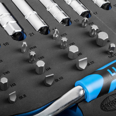 Набор инструмента 1/2" и 1/4" 94 пр. в ложементе EVA (ACK-E8010F)