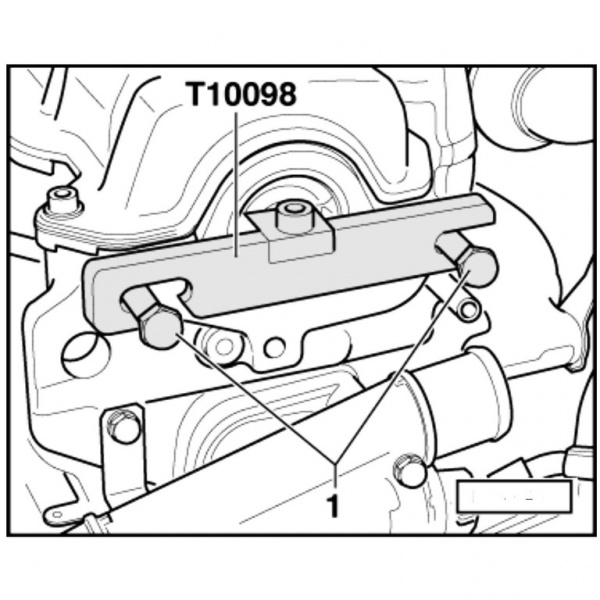 Шаблон для фиксации и регулировки фаз ГРМ двигателей VAG 1.9 SDI / TDI (ATA-0541)