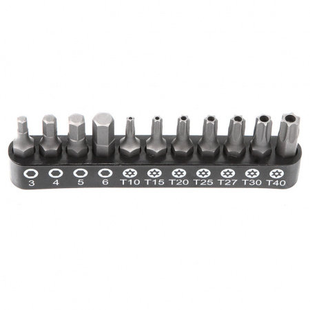 Набор бит 1/4" 25 мм на держателе TORX c отв., HEX (ALK-8009-BIT2-CK)