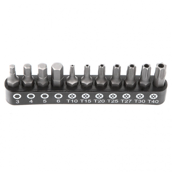 Набор бит 1/4" 25 мм на держателе TORX c отв., HEX (ALK-8009-BIT2-CK)
