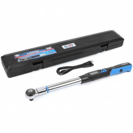 Динамометрический ключ электронный под сменные насадки14x18, 10-200 Н∙м (AQEA-N414200)