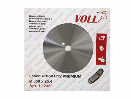 Алмазный диск LaserTurboV Н12 PREMIUM VOLL 350 х 25.4 мм