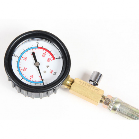 Компрессометр профессиональный бензиновый, набор со сменными насадками (ATP-2073A)