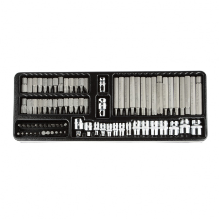 Набор вставок и головок Е-профиль 83 пр. в ложементе (ACK-384003)