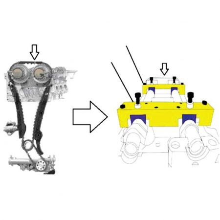 Набор для фиксации распредвалов Mercedes M270 OEM: 270 589 00 61 00 (ATA-4212)
