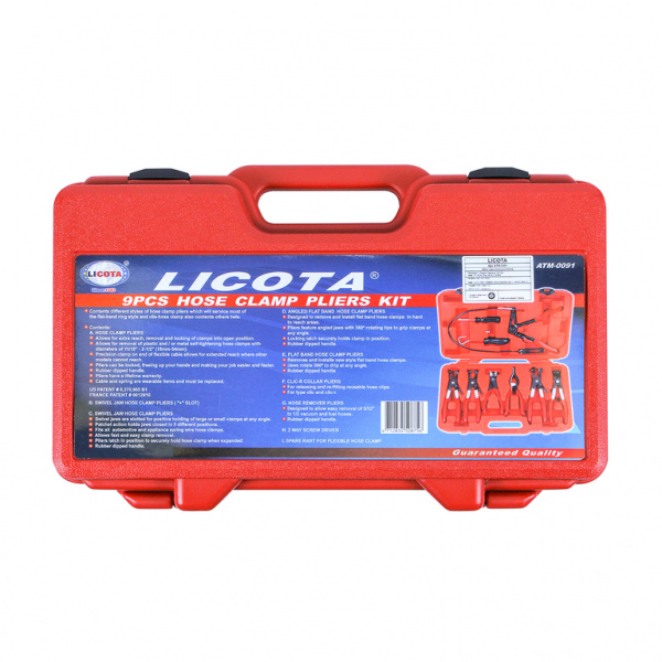 Набор съемников хомутов 9 пр. (ATM-0091)