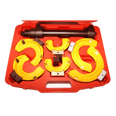 Стяжка пружин универсальная для подвески типа "Макферсон", усиленная, c защитными накладками (ATC-2158C)